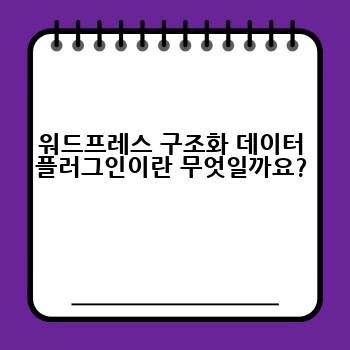 워드프레스 구조화 데이터 플러그인이란 무엇일까요?