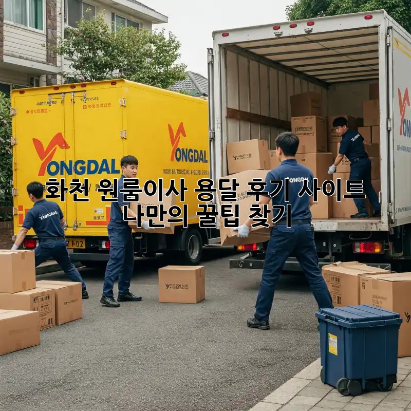 화천 원룸이사 용달 후기 사이트: 나만의 꿀팁 찾기