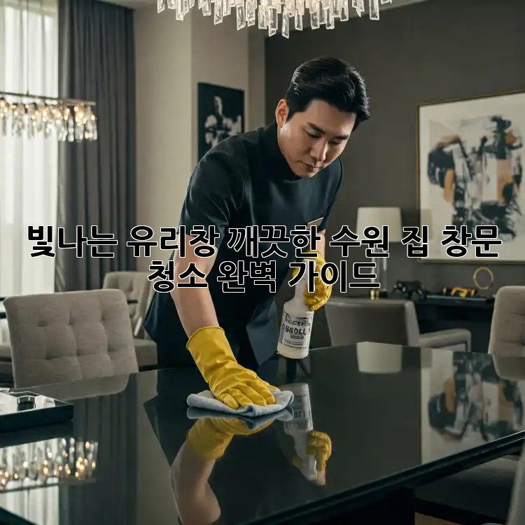 빛나는 유리창, 깨끗한 수원 집: 창문 청소 완벽 가이드