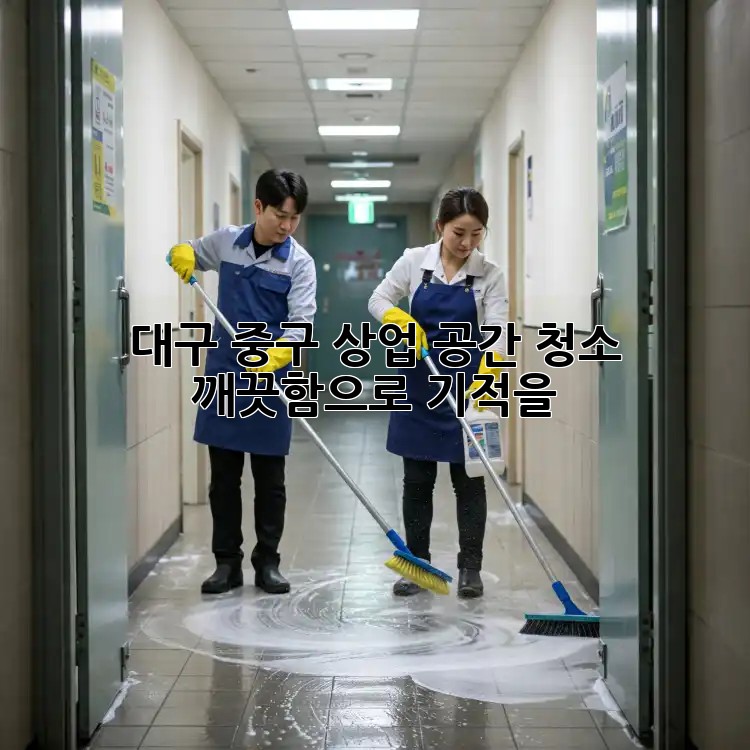 ✨ 대구 중구 상업 공간 청소, 깨끗함으로 기적을! 🏢
