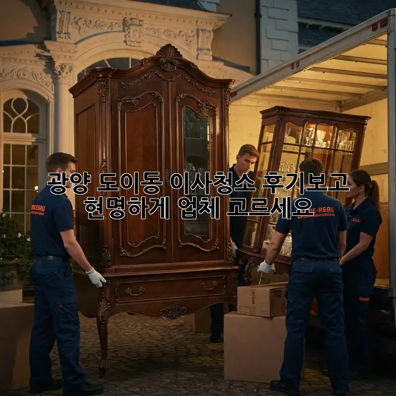광양 도이동 이사청소, 후기보고 현명하게 업체 고르세요!