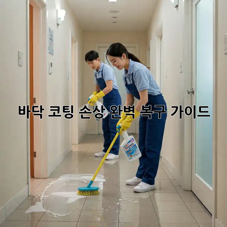 바닥 코팅 손상? 완벽 복구 가이드!