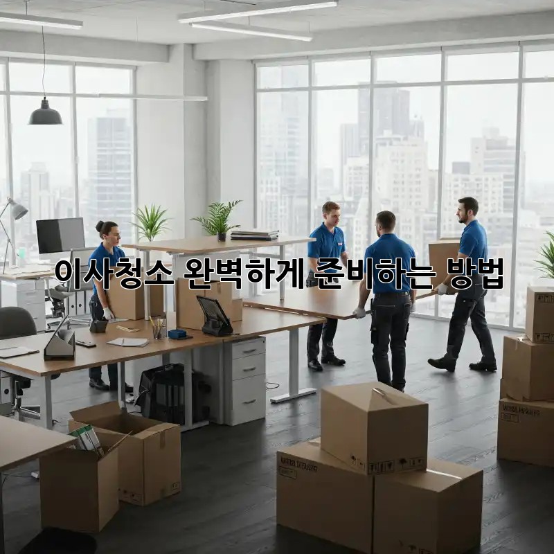 이사청소, 완벽하게 준비하는 방법!