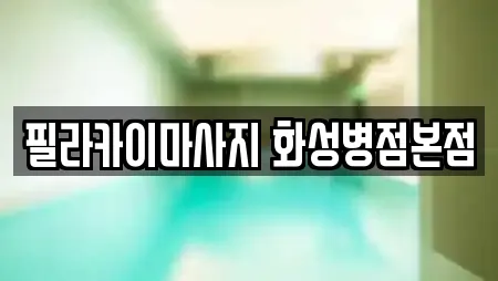 필라카이마사지 화성병점본점