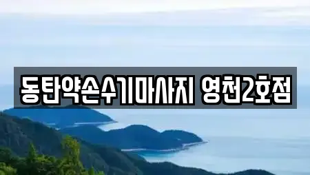 동탄약손수기마사지 영천2호점