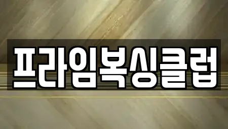 프라임복싱클럽