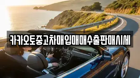 카카오토중고차매입매매수출판매시세