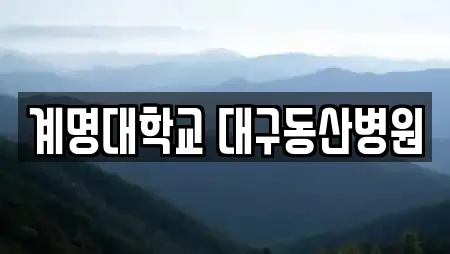 계명대학교 대구동산병원