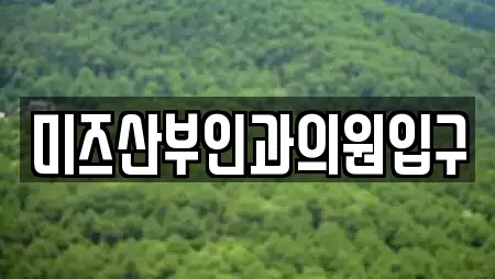 미즈산부인과의원입구