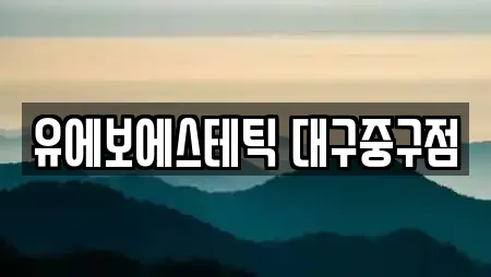 유에보에스테틱 대구중구점