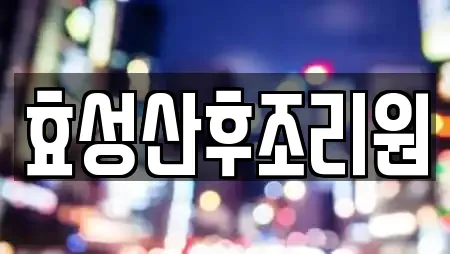 효성산후조리원