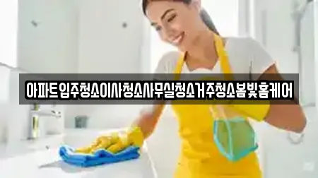아파트입주청소이사청소사무실청소거주청소봄빛홈케어