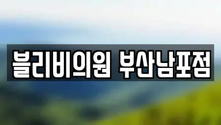블리비의원 부산남포점