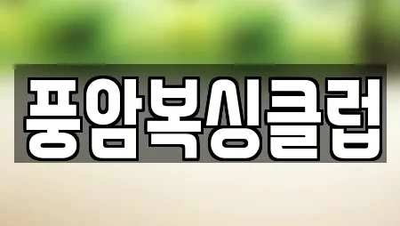 풍암복싱클럽