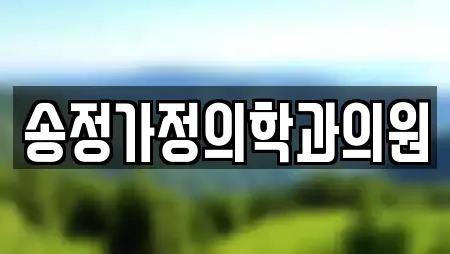 송정가정의학과의원