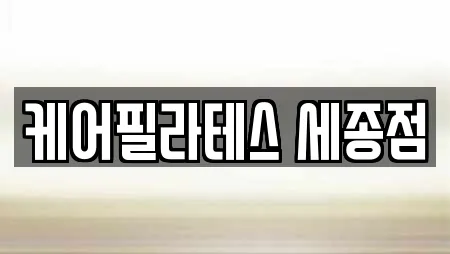 케어필라테스 세종점