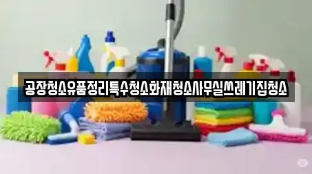 공장청소유품정리특수청소화재청소사무실쓰레기집청소