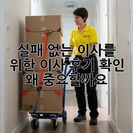 실패 없는 이사를 위한 이사 후기 확인, 왜 중요할까요? 🧐