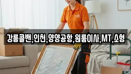 강릉콜밴,인천,양양공항,원룸이사,MT,소형