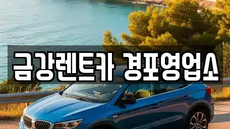 강원 강릉시 옥천동 렌트카 전문 금강렌트카 경포영업소