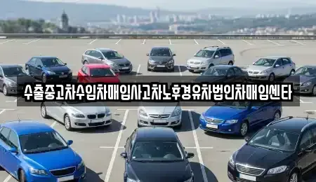 강원특별자치도 강릉시 담산동 중고차 전문 수출중고차수입차매입사고차노후경유차법인차매입센타