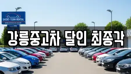 강원특별자치도 강릉시 신석동 중고차 전문 강릉중고차 달인 최종각