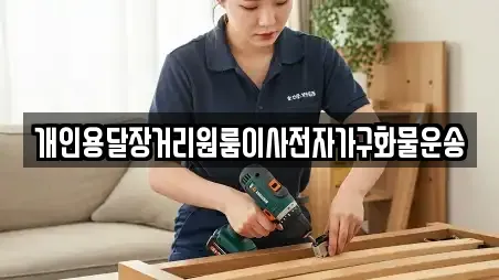 개인용달장거리원룸이사전자가구화물운송