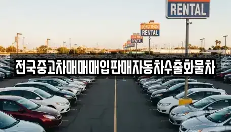 경기 양주시 장흥면 중고차 전문 전국중고차매매매입판매자동차수출화물차