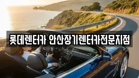 경기도 안산시 단원구 선부동 장기렌트카 전문 롯데렌터카 안산장기렌터카전문지점