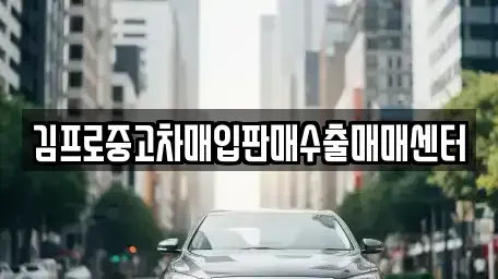 경남 김해시 외동 중고차매입 전문 김프로중고차매입판매수출매매센터