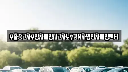 경남 합천군 율곡면 중고차매입 전문 수출중고차수입차매입사고차노후경유차법인차매입센타