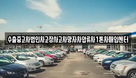 경북 포항시 남구 호동 중고차매입 전문 수출중고차법인차고장사고차망자차압류차1톤차매입센터