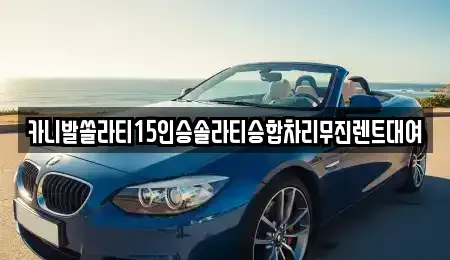 경상남도 창원시 마산합포구 신포동2가 렌트카 전문 카니발쏠라티15인승솔라티승합차리무진렌트대여