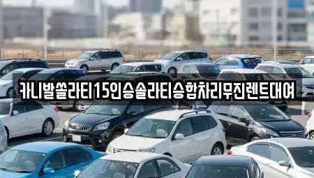대구 북구 고성동2가 렌트카 전문 카니발쏠라티15인승솔라티승합차리무진렌트대여