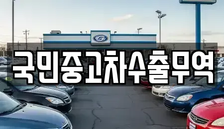 대전 유성구 가정동 중고차매매 전문 국민중고차수출무역
