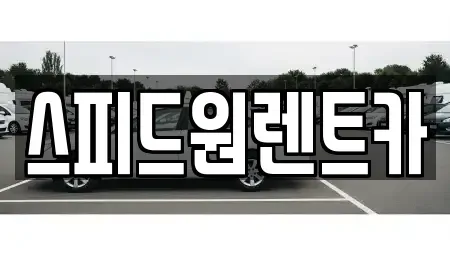 서울 성동구 금호동1가 렌트카 전문 스피드원렌트카