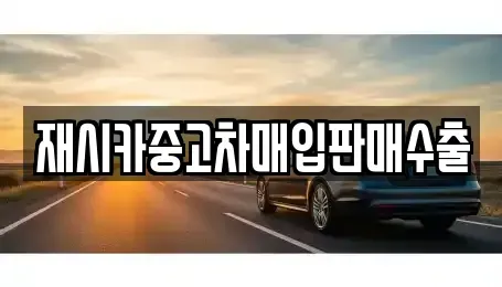 서울 성동구 금호동1가 중고차매매 전문 재시카중고차매입판매수출