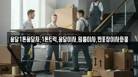 용달1톤용달차,1톤트럭,용달이사,원룸이사,반포장이사화물