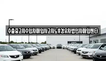 제주특별자치도 제주시 일도일동 중고차 전문 수출중고차수입차매입사고차노후경유차법인차매입센타