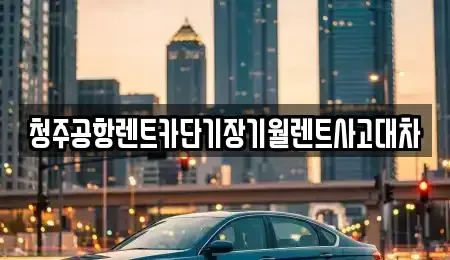 충청북도 청주시 흥덕구 휴암동 렌트카 전문 청주공항렌트카단기장기월렌트사고대차