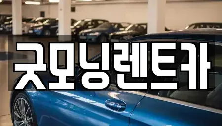 충청북도 충주시 동량면 렌트카 전문 굿모닝렌트카