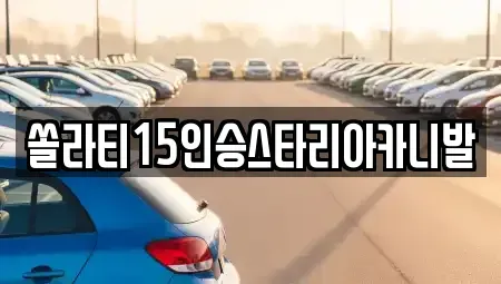 충청북도 충주시 동량면 렌트카 전문 쏠라티15인승스타리아카니발