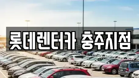 충청북도 충주시 동량면 장기렌트카 전문 롯데렌터카 충주지점