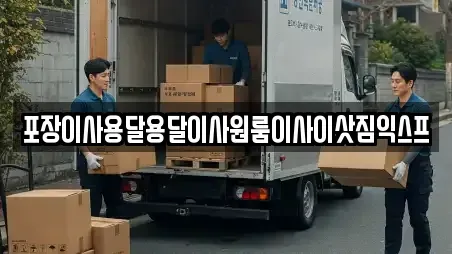 포장이사용달용달이사원룸이사이삿짐익스프
